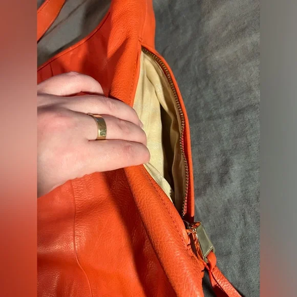 Christopher Kon — Salmon Leather Shoulder Bag - Picture 9 of 11